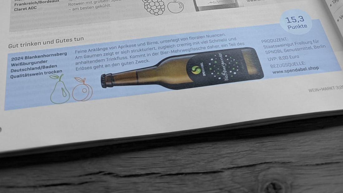WEIN+MARKT-Tipp im März & 15,3 Punkte für den Weißburgunder!