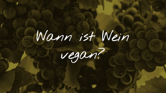 Wissenswertes zur Weinherstellung: Titelgrafik zur Erklärung wie Wein vegan hergestellt werden kann.